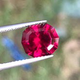 Faceted Vibrant Red Garnet